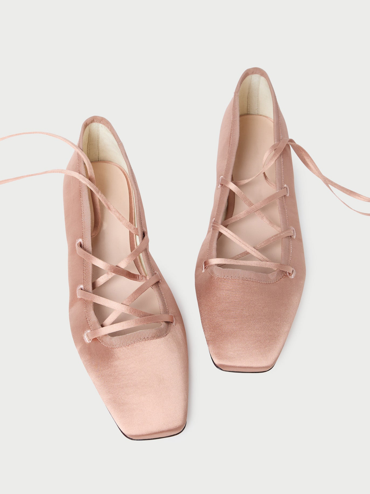 pink dress flats Folding Pink Velvet Ballet Flats 6