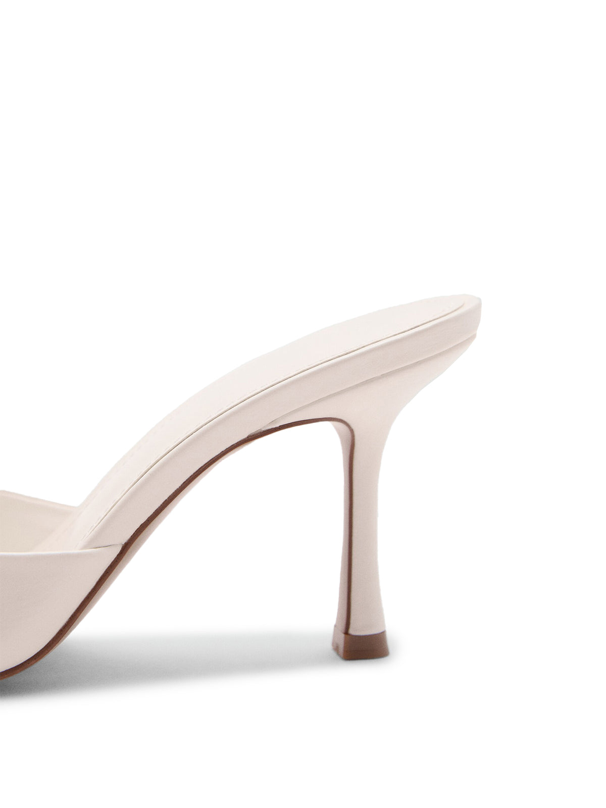 White Pointed-Toe Simple High Heels Sandals