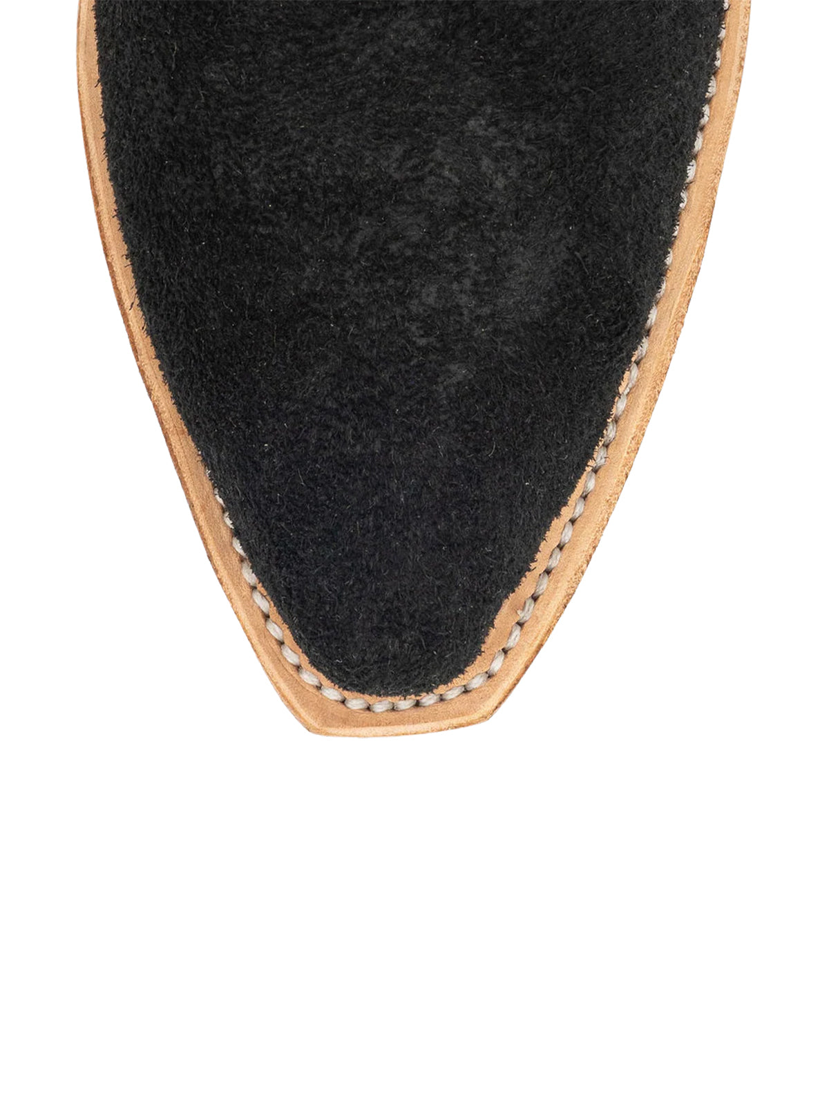 Contrast Black And Orange Snip-Toe Tulip Embroidery Ankle Cowgirl Boots