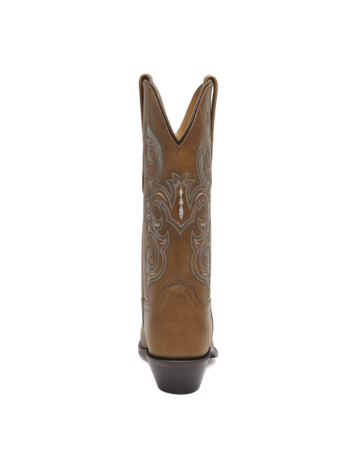 Brown Snip-Toe Exquisite Embroidery Cowgirl Mid Calf Western Boots