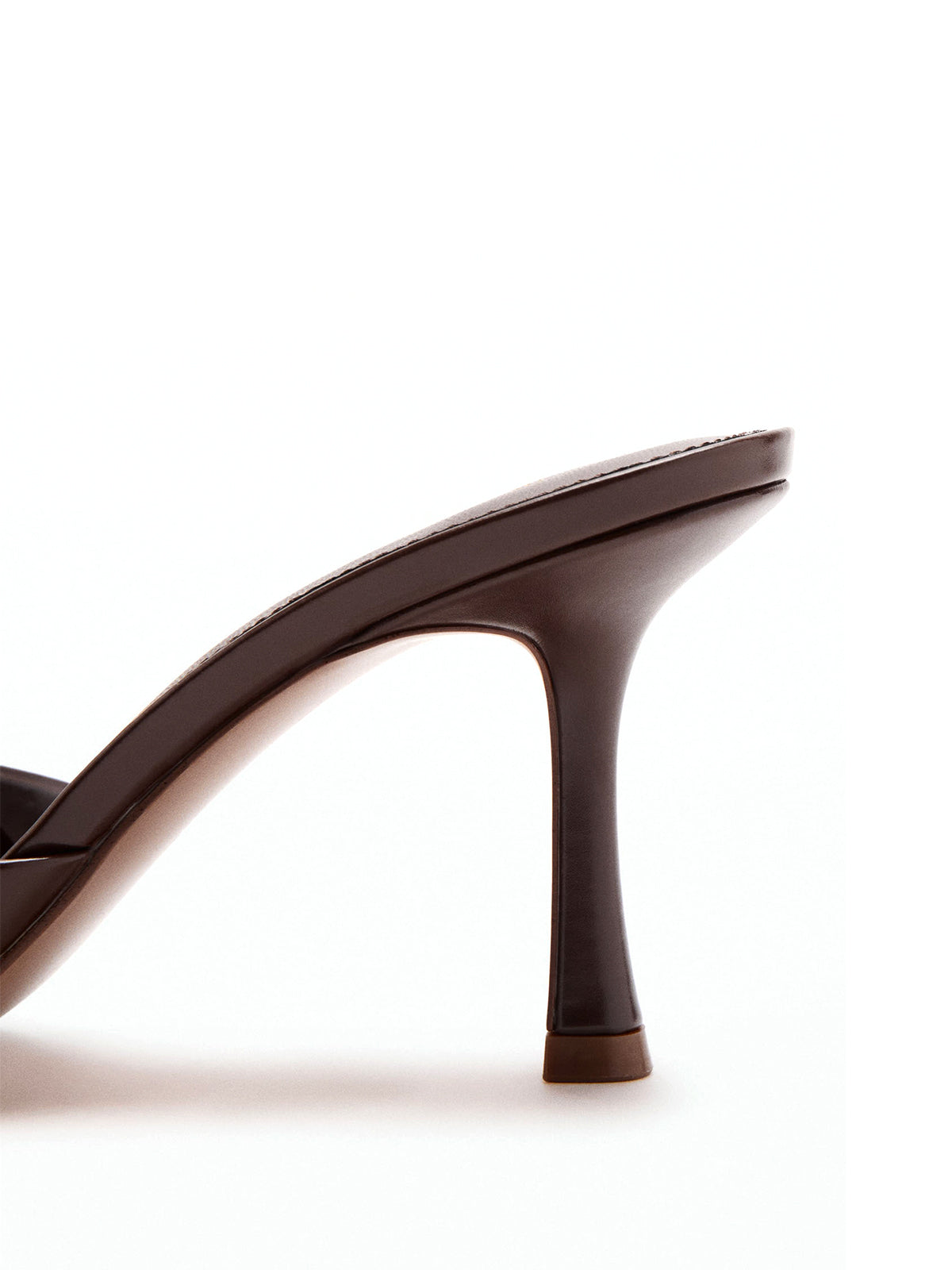 Chocolate Pointed-Toe Simple High Heels Sandals