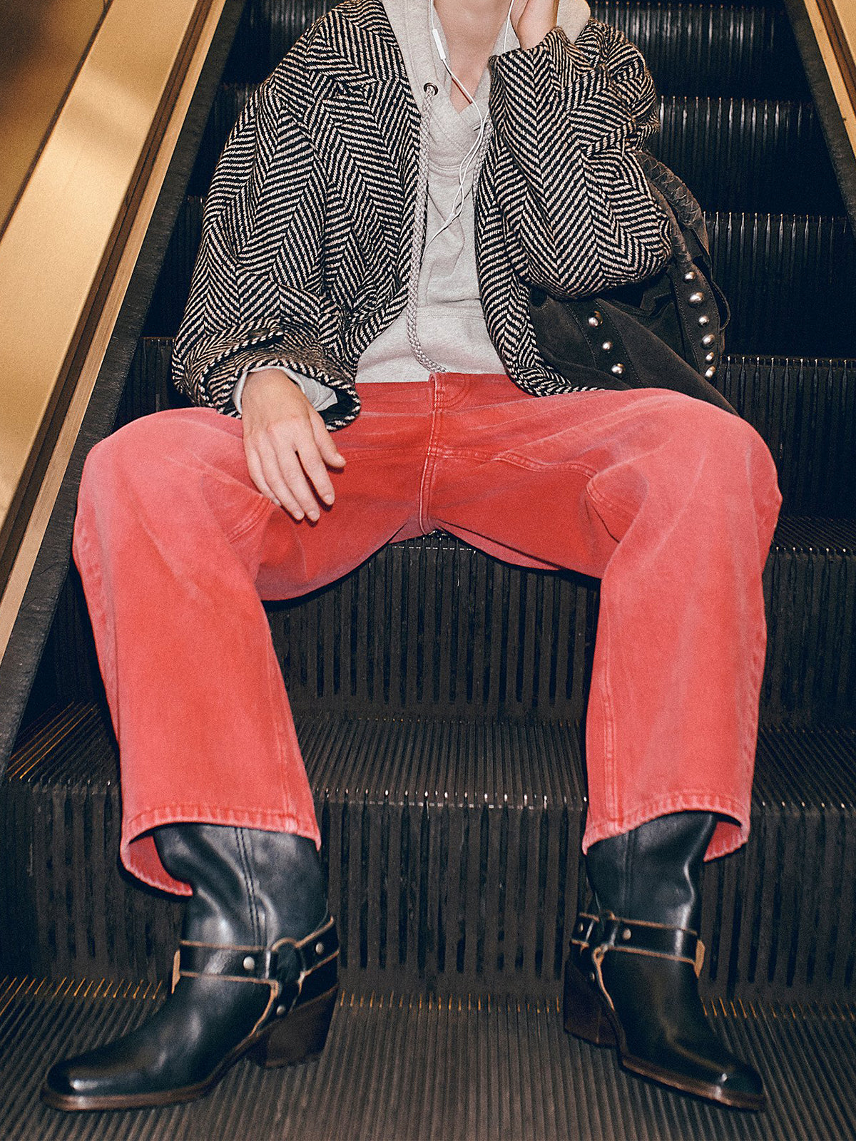 Washed Black Square-Toe Western Mid Calf Cowgirl Boots