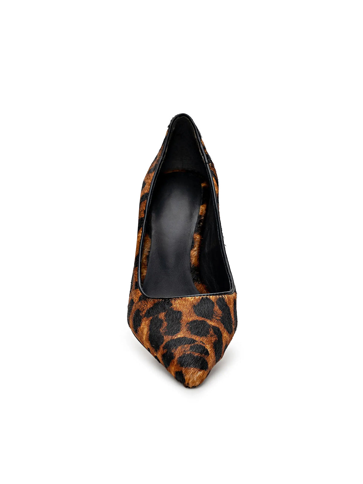 Leopard Pointed-Toe Slip-On Backless Pumps