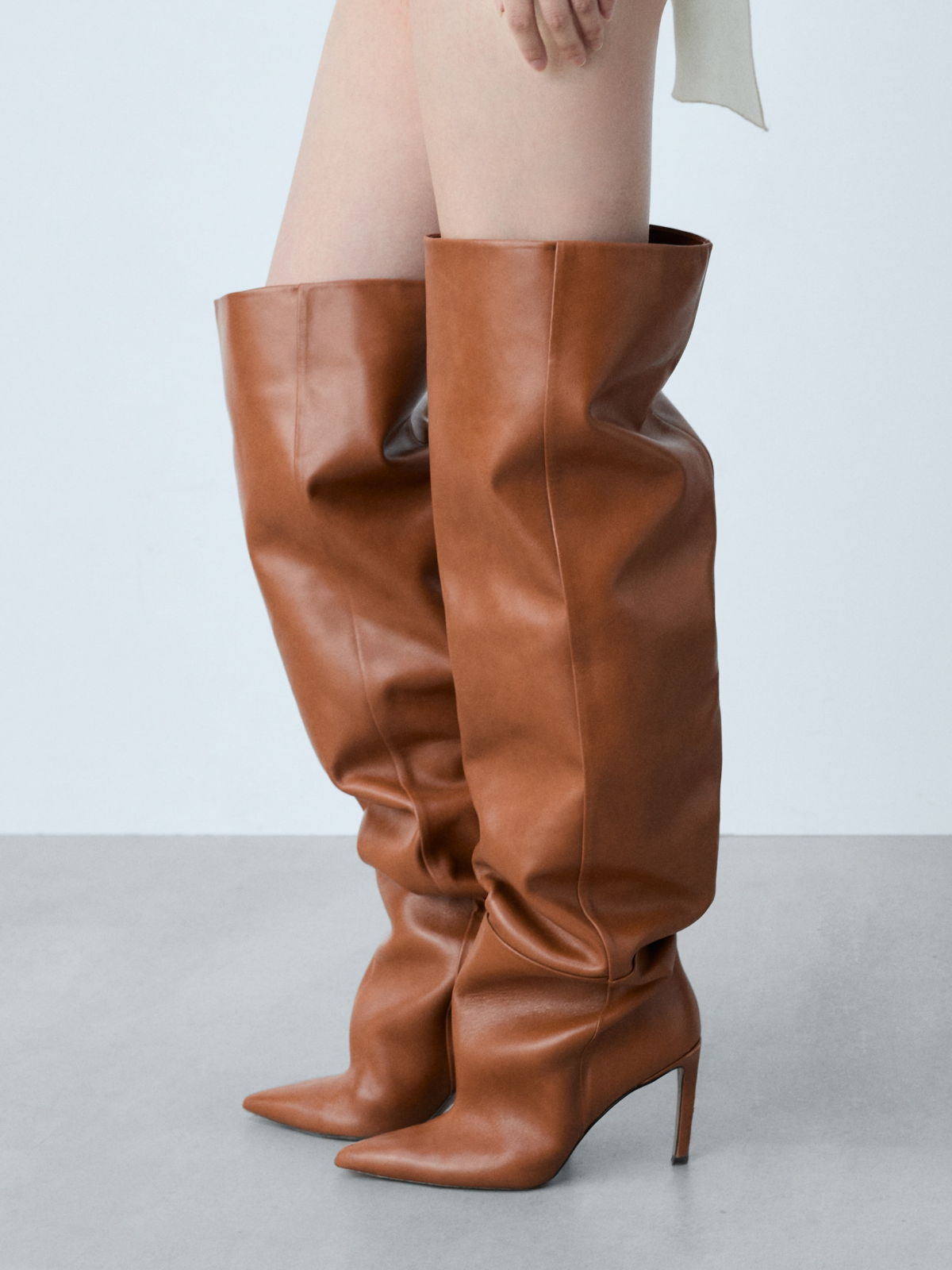 Wide calf pointed toe boots hotsell