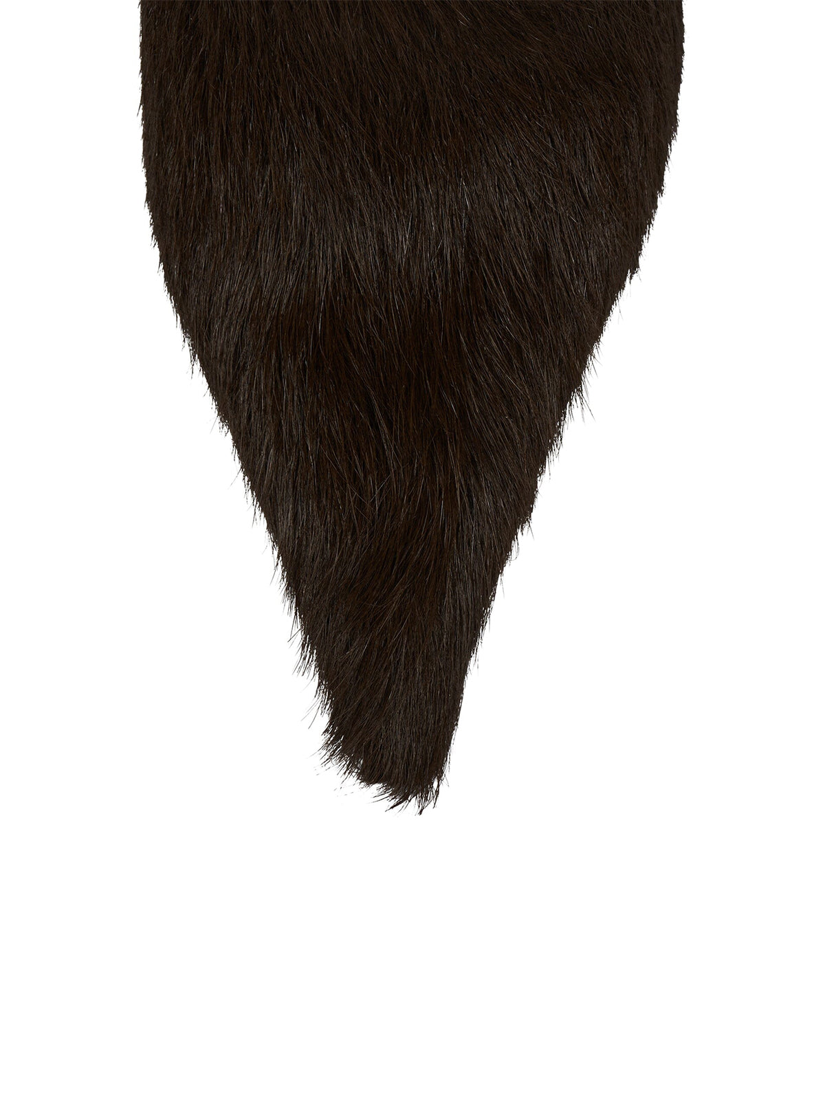 Brown Pony Hair Vegan Leather Pointed-Toe Full-Zip Ankle Stiletto Boots