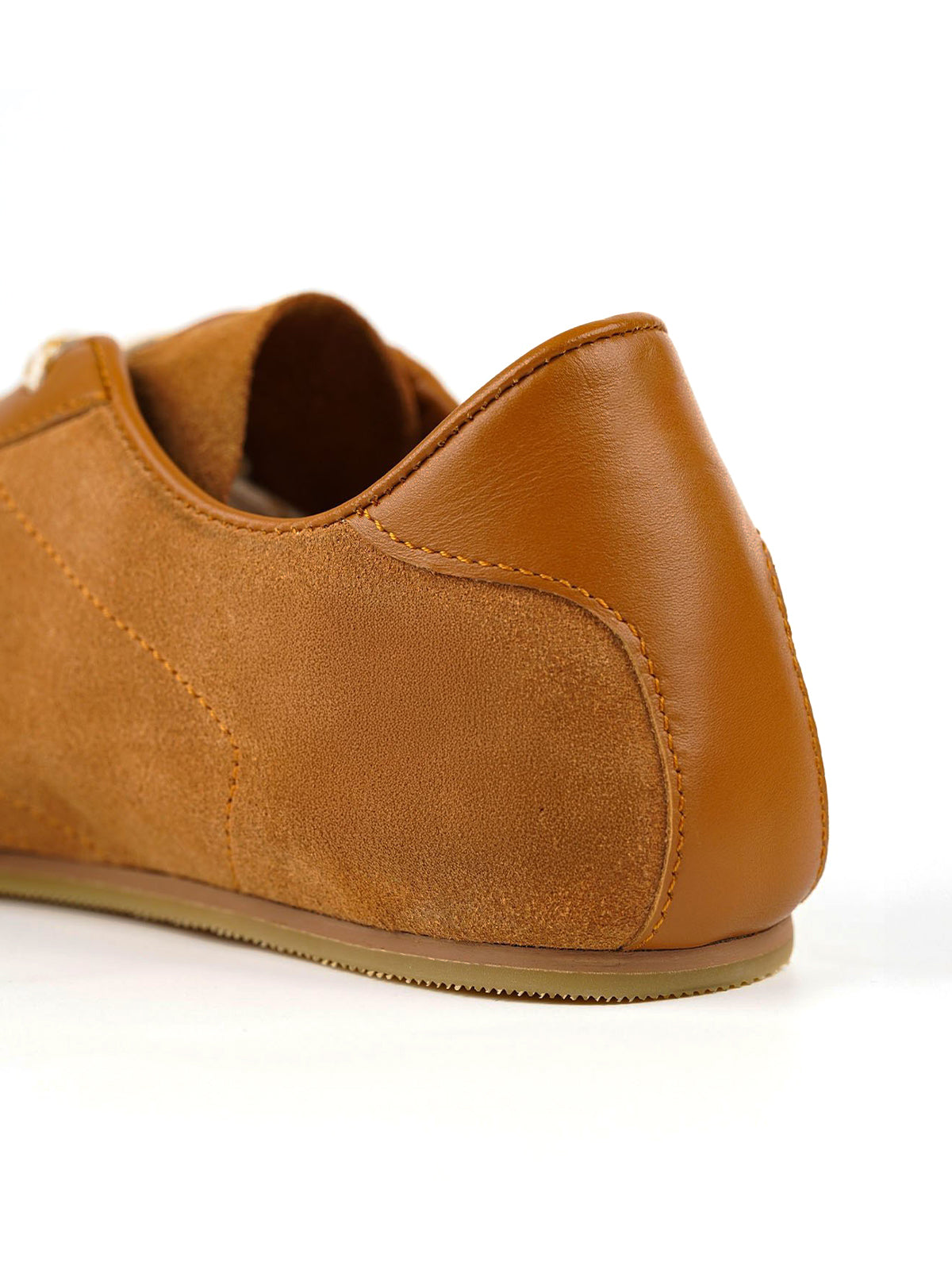 Square-Toe Classic Lace-Up Chic Flats Sneakers - Brown