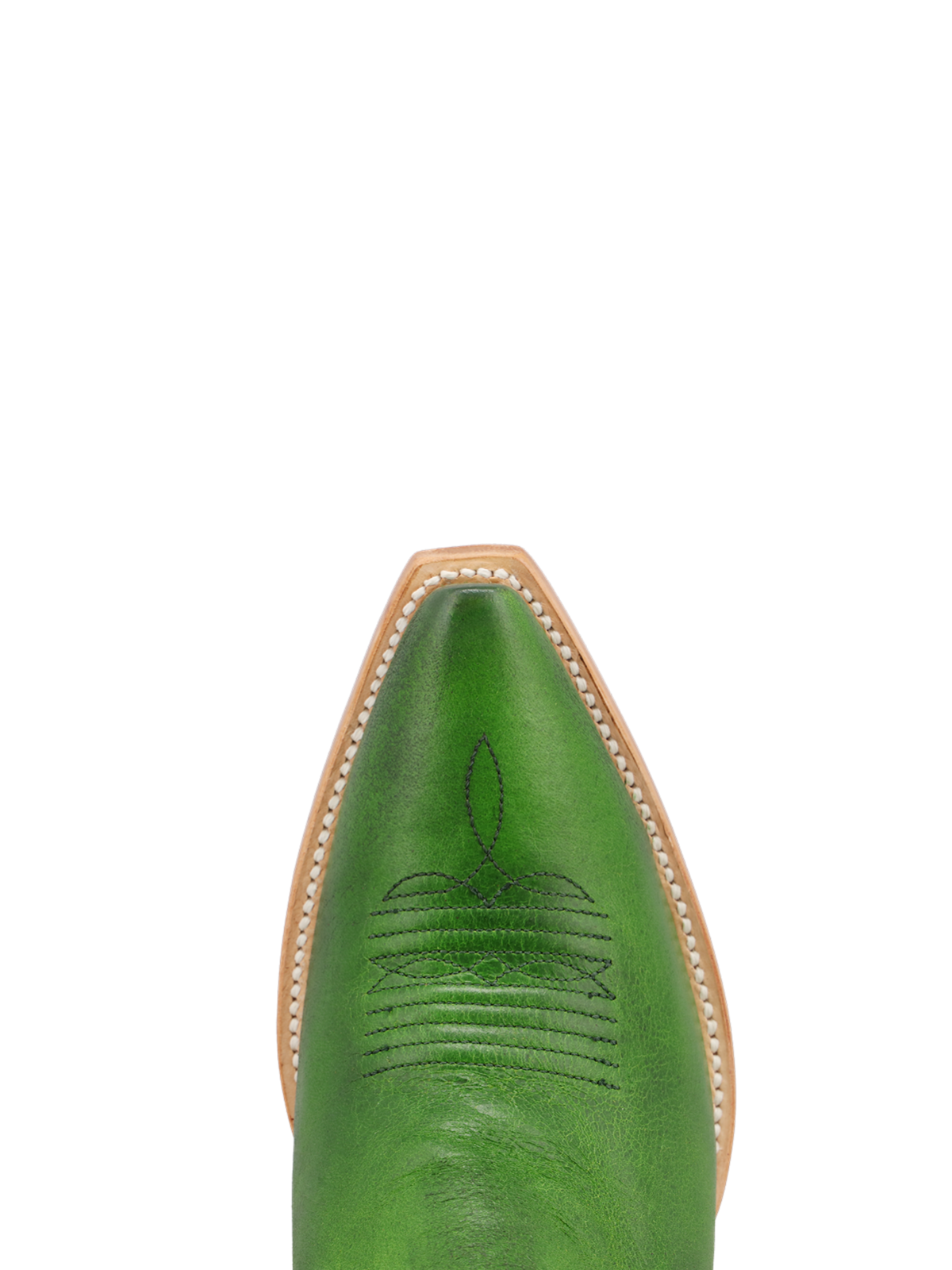 Lime Green Embroidery Snip-Toe Western Boots Mid Calf Cowgirl Boots