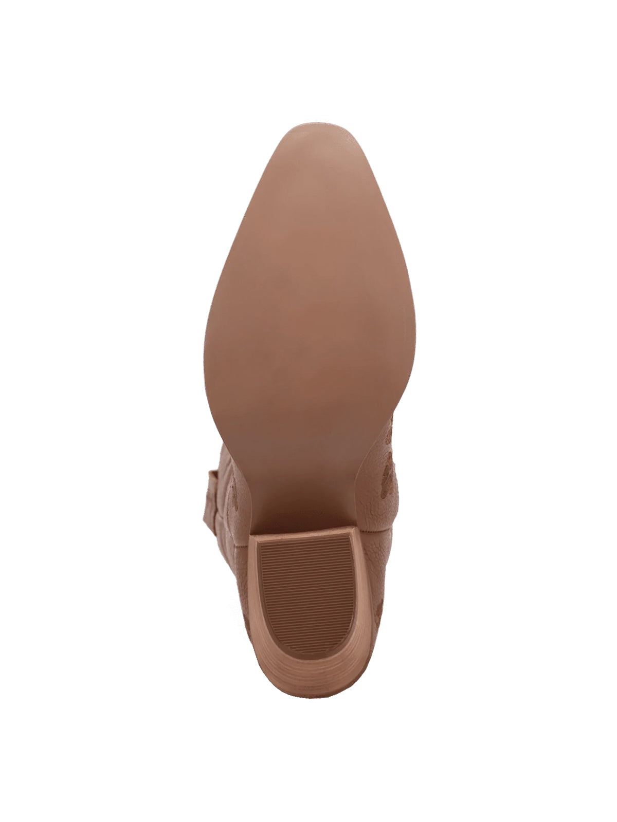 Flowers Embroidery Snip-Toe Mid Calf Cowgirl Boots - Brown