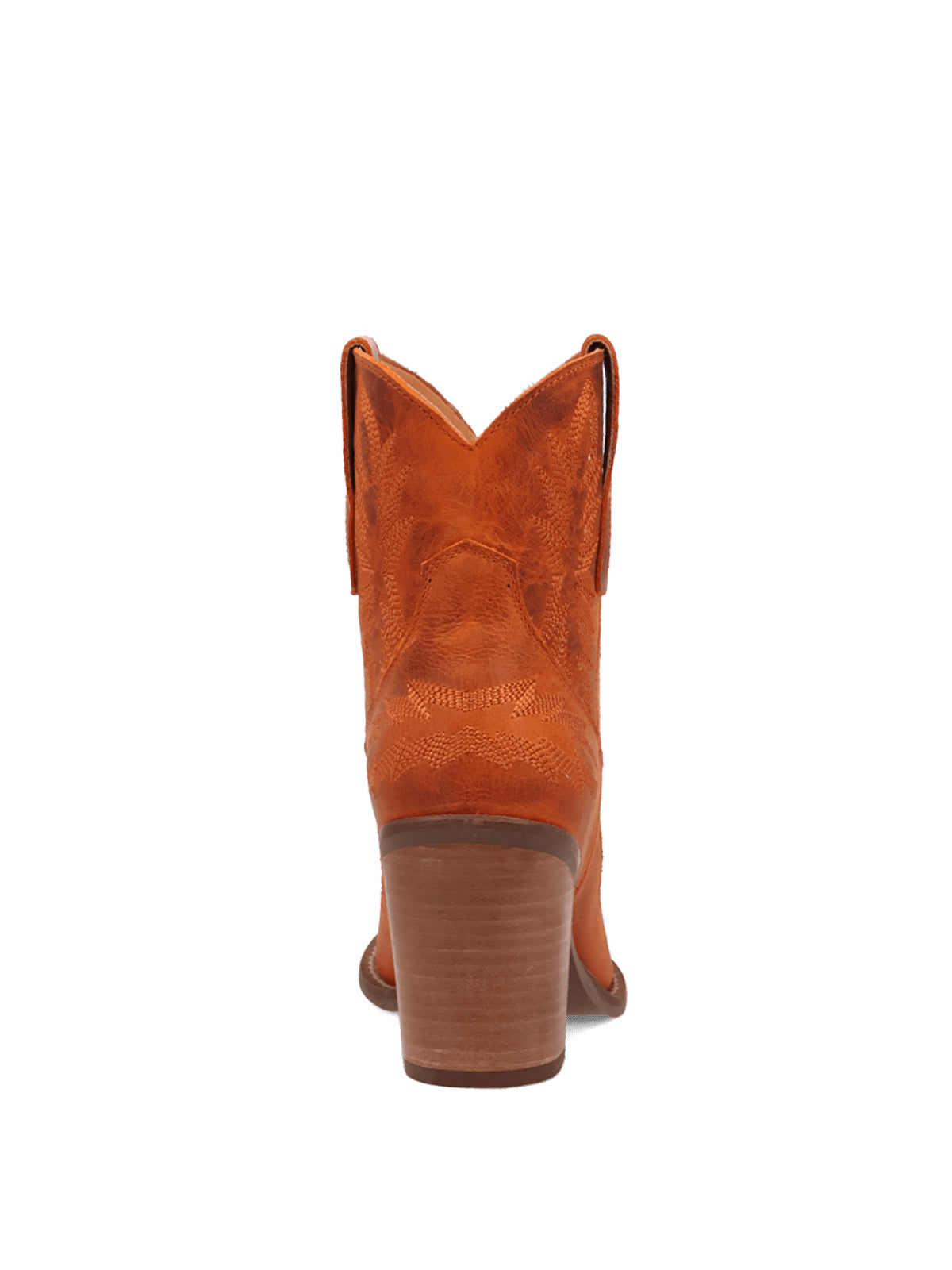 Rust Snip-Toe Classic Embroidery Western Ankle Cowgirl Boots