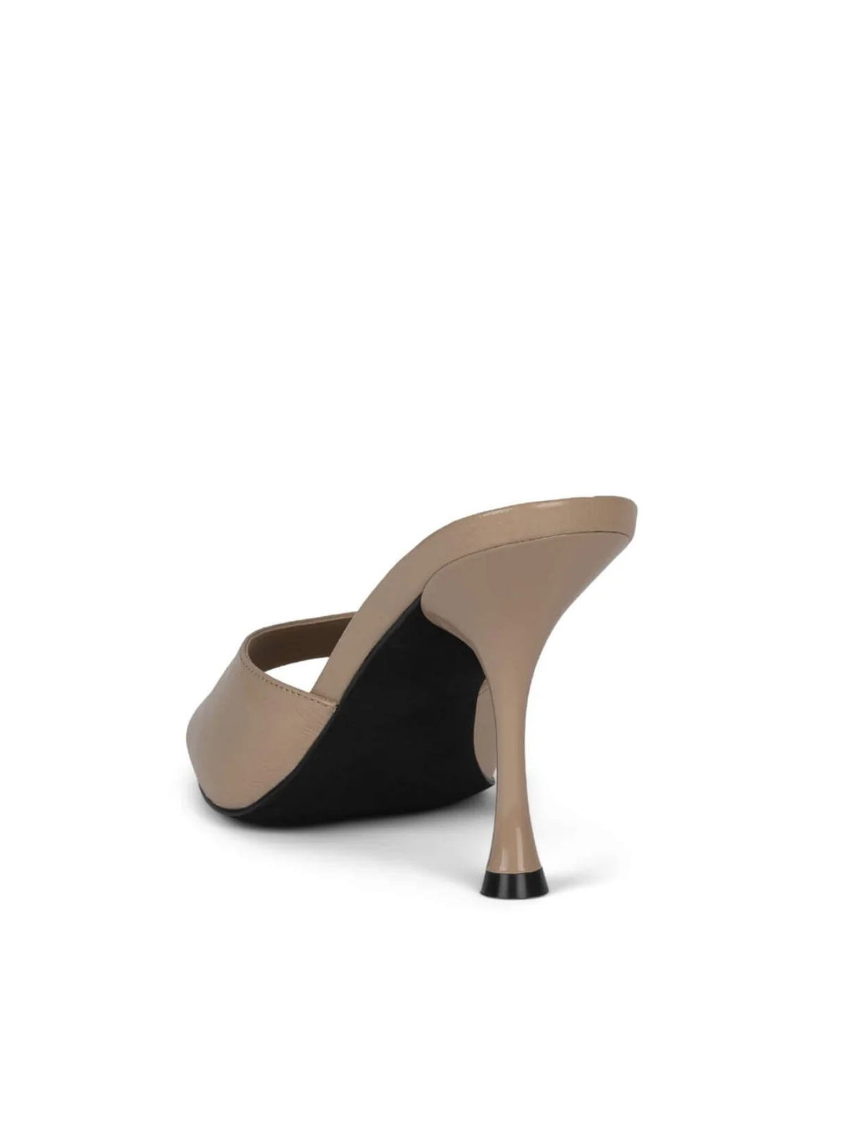 Beige Almond-Toe Slip-On Pump High Heels