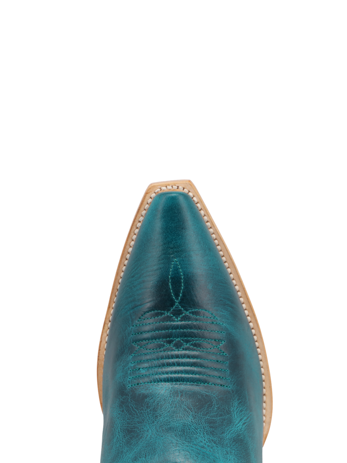 Teal Embroidery Snip-Toe Western Boots Mid Calf Cowgirl Boots