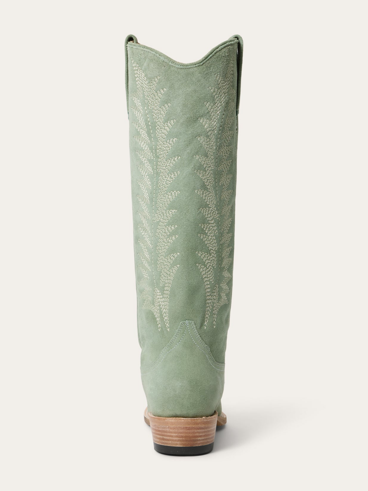 Aqua Faux Suede Snip-Toe Classic Embroidery Wide Calf Knee High Tall Cowgirl Boots