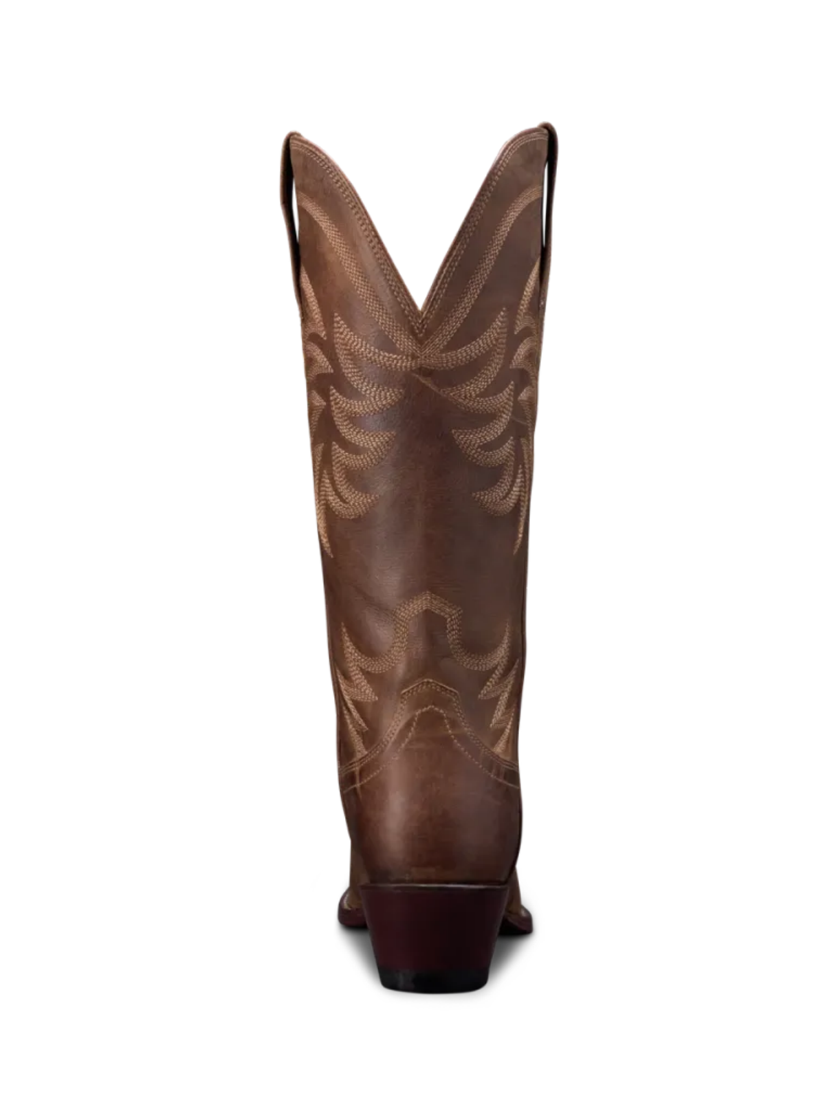 Cafe Vegan Leather Snip-Toe Embroidery Wide Calf Knee High Western Boots