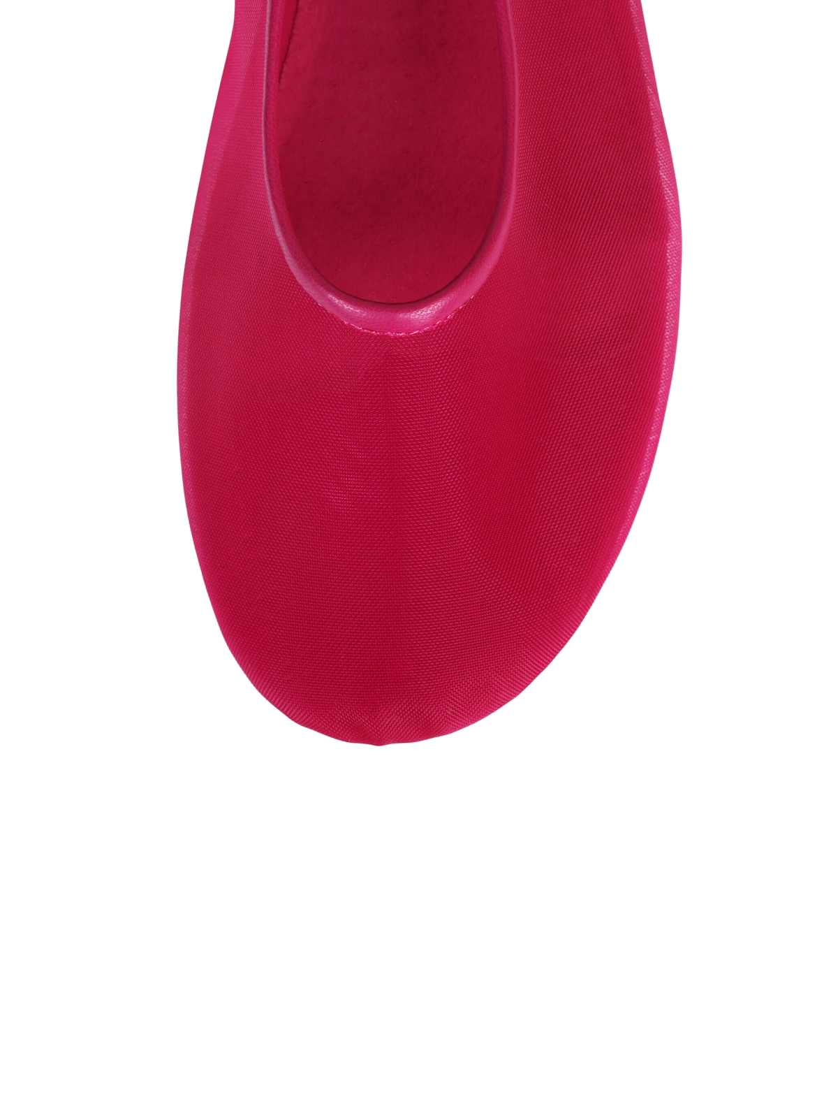 Fuchsia Combo Semi-Transparent Mesh Ballet Flats Mary Janes
