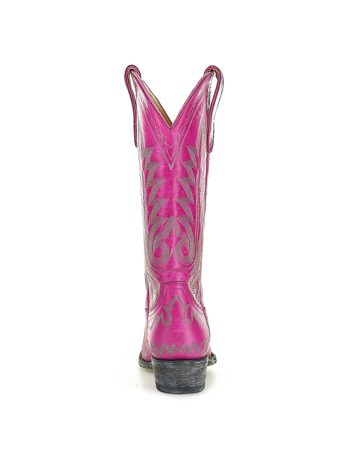 Chic Embroidery Snip-Toe Classic Mid Calf Cowgirl Boots - Pink