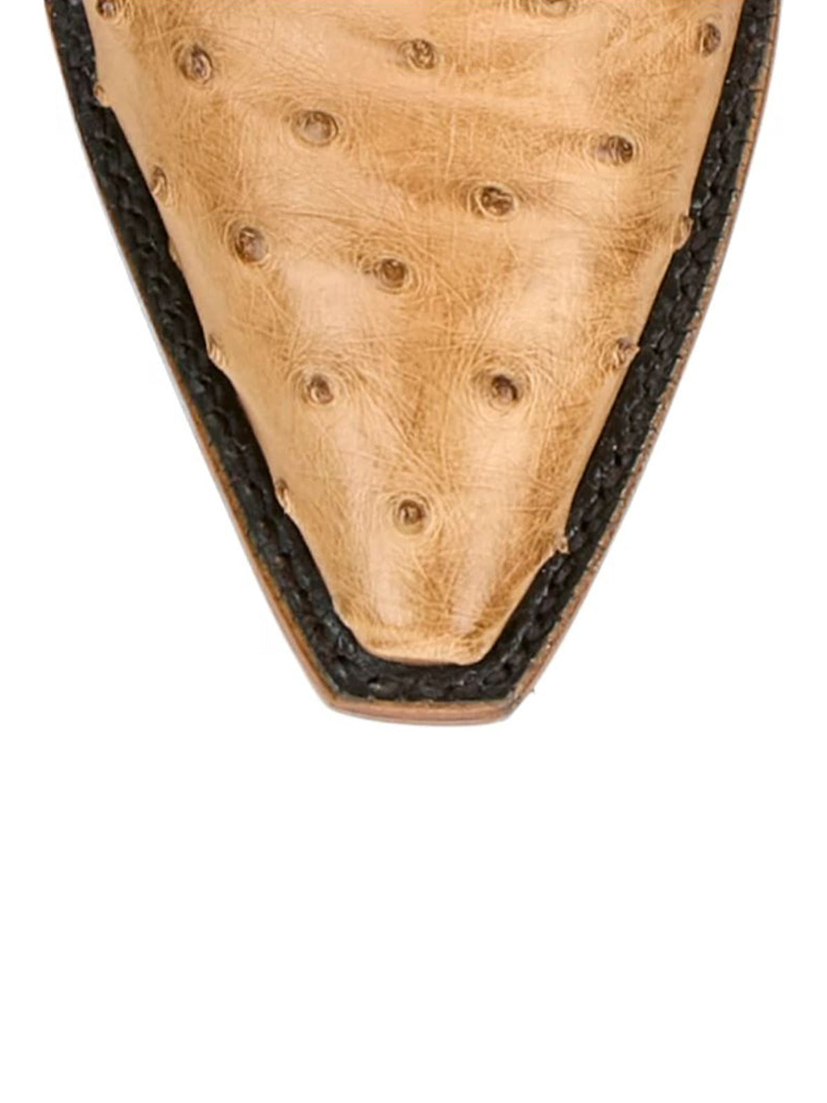 White Ostrich Print Snip-Toe Western Stitch Knee High Cowgirl Boots