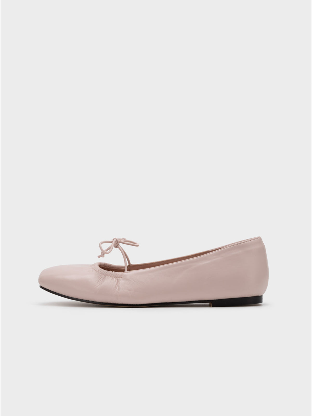 SeaShell Square-Toe Slip-On Flats With Bow