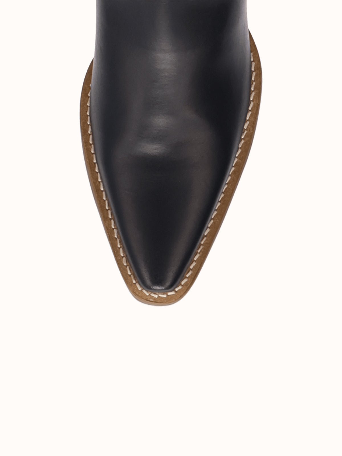 Black Snip-Toe Faux Suede Fringe Chic Ankle Cowgirl Boots
