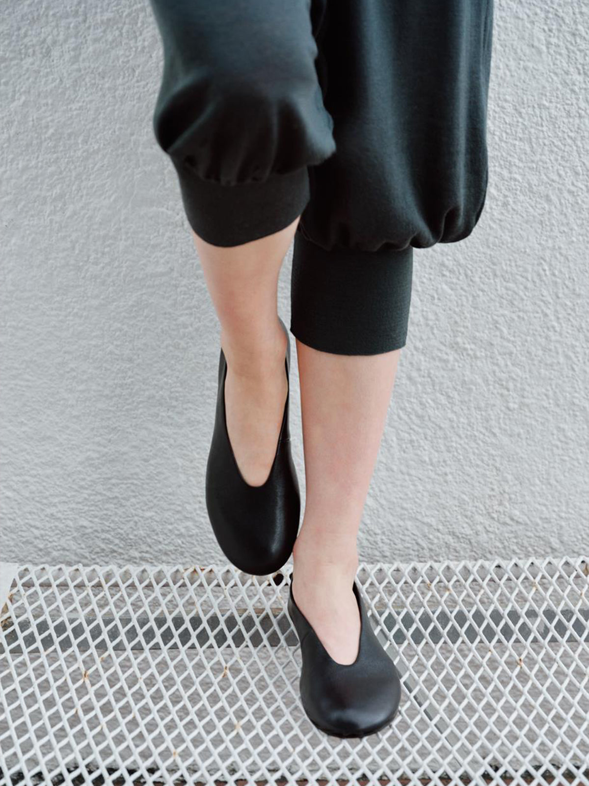 Black Round-Toe Stylish Ballet Simple Flats