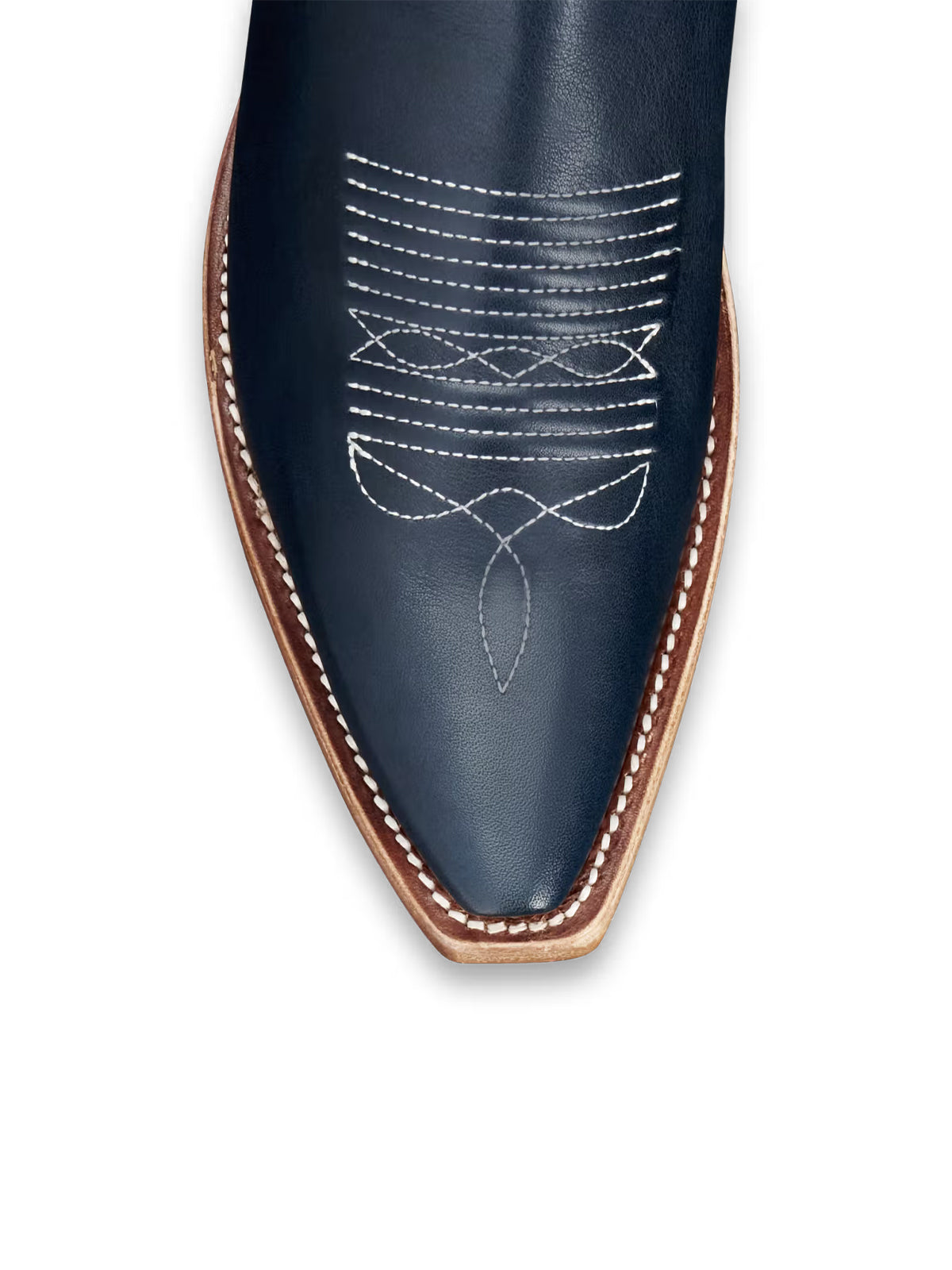 Purplish Blue Snip-Toe Flower Applique Ankle Cowgirl Boots