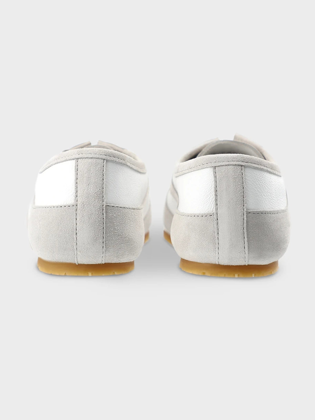 Square-Toe Classic Lace-Up Chic Flats Sneakers - Gray
