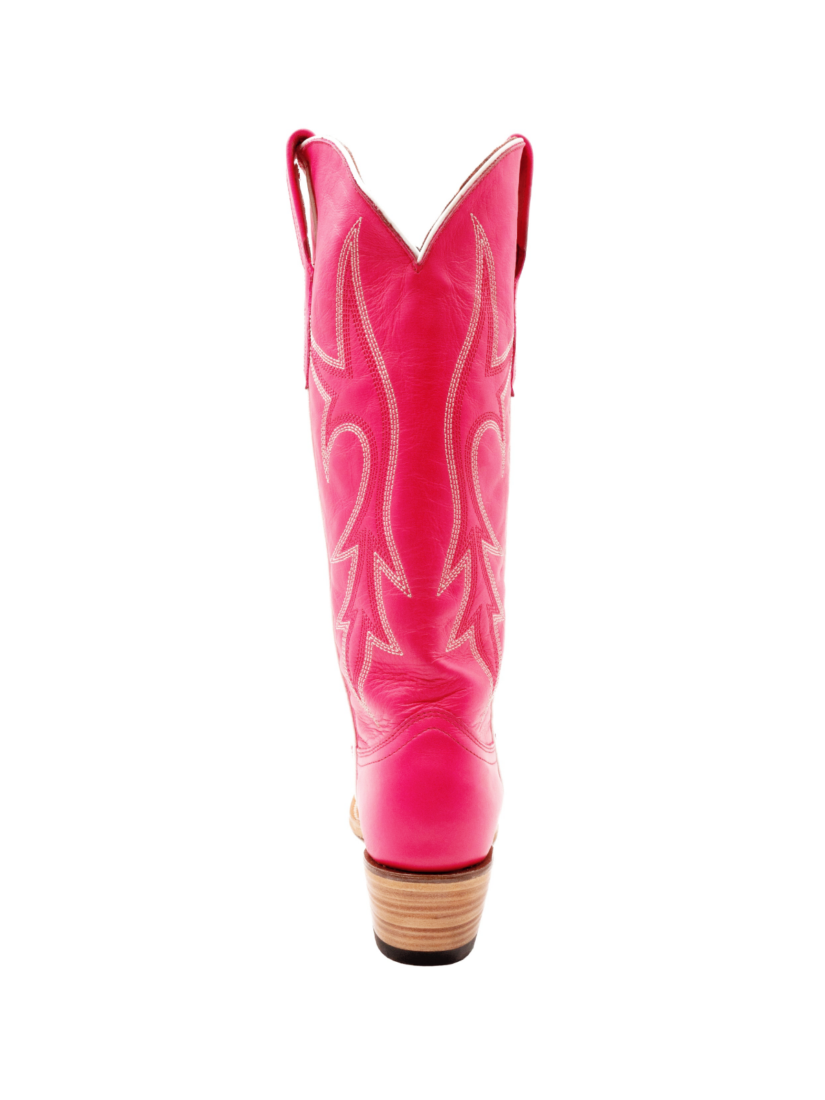 Pink Snip-Toe Embroidery Wide Mid Calf Western Boots Cowgirl Tall Boots