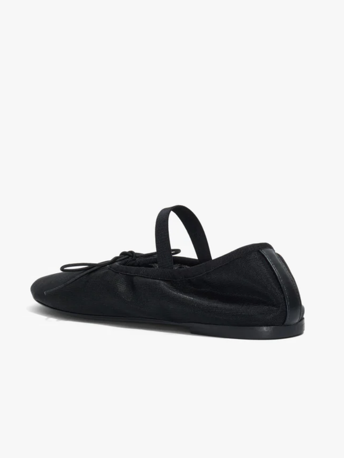 Mesh Black Super Cute Bow Ballet Flats Mary Janes