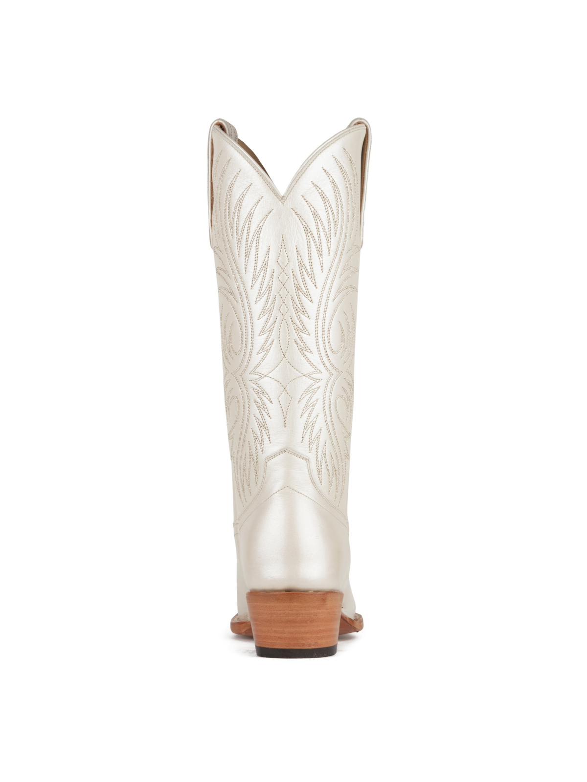Bone Snip-Toe Embroidery Wide Calf Knee High Tall Cowgirl Boots