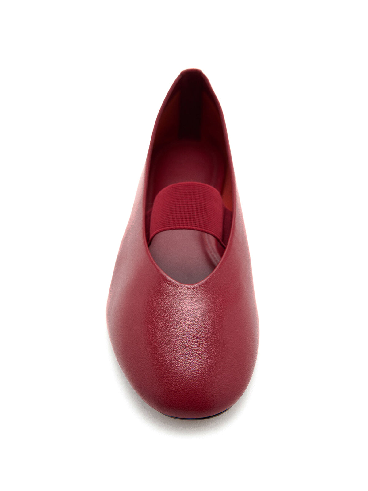 Red Square-Toe Bridge Strap Stylish Flats