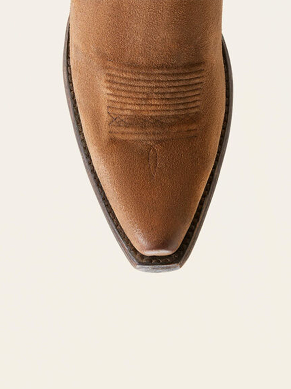 Faux Suede Embroidery Snip-Toe Wide Mid Calf Cowgirl Boots - Brown