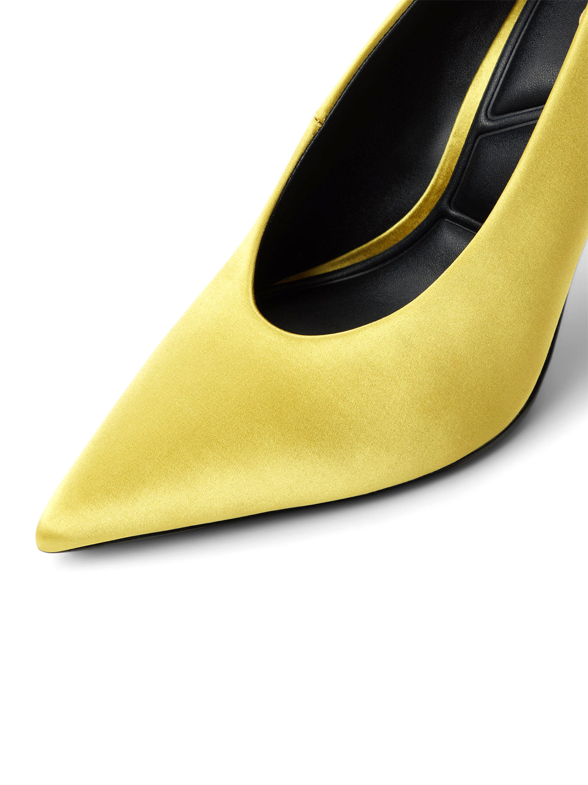 Lime Green Pointed-Toe Backless High Heels