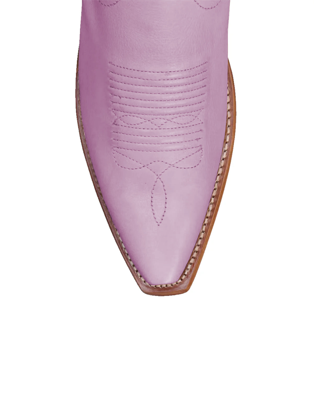 Purple Snip-Toe Embroidery Wide Calf Knee High Cowgirl Boots