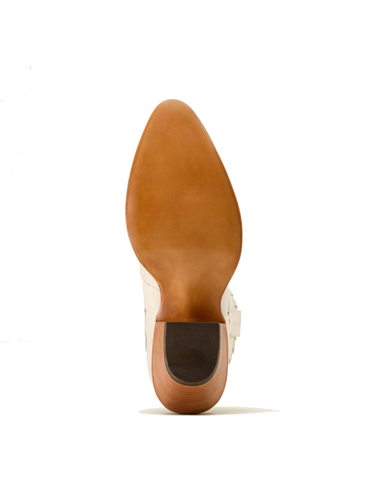 Ivory Almond-Toe Big Metallic Rose Applique Ankle Cowgirl Boots