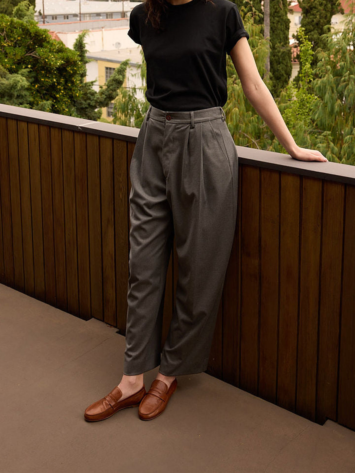 Round-Toe Slip-On Chic Loafers Flats - Caramel