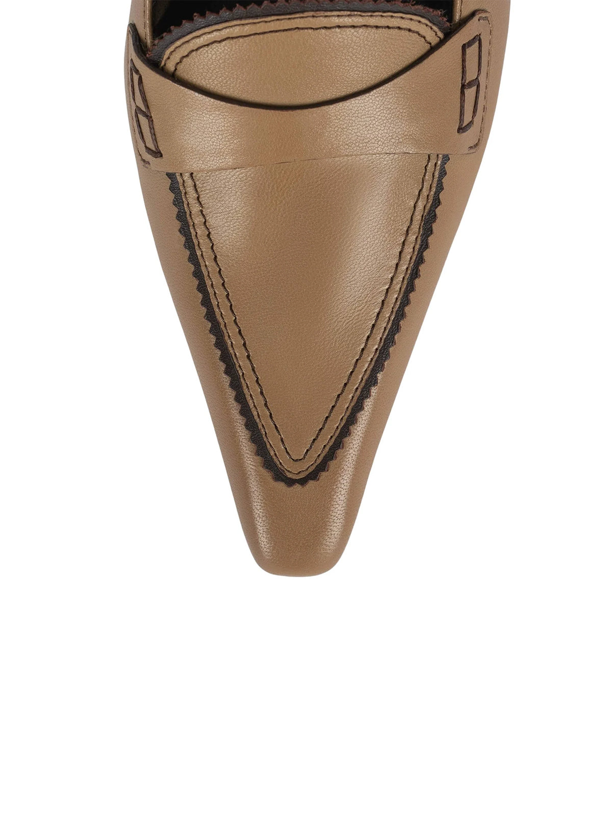 Beige Vegan Leather Pointed-Toe Slingback High Heels Pumps