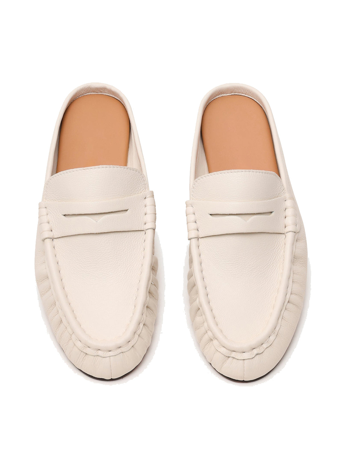 Wheat Round-Toe Stylish Slip-On Flats