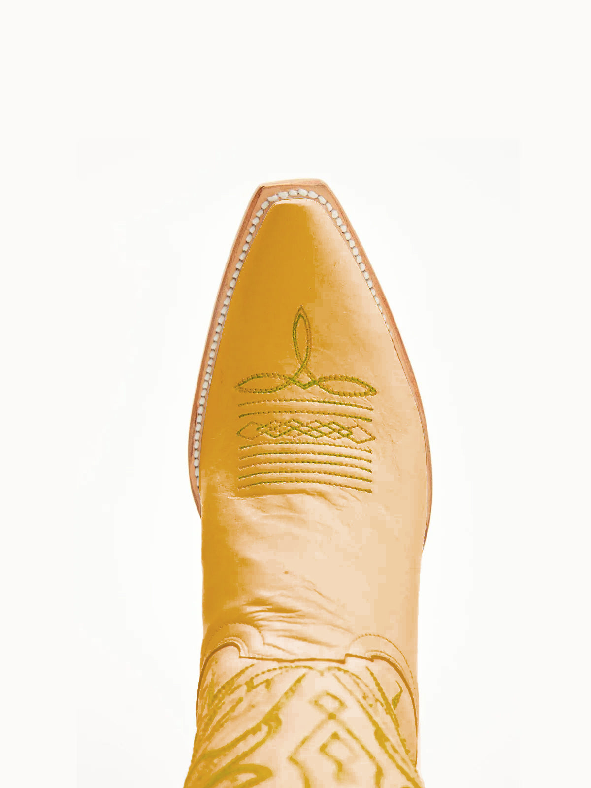 Каубойски ботуши до средата на прасеца с бродерия от ярки птици и къси пръсти Honey Snip-Toe