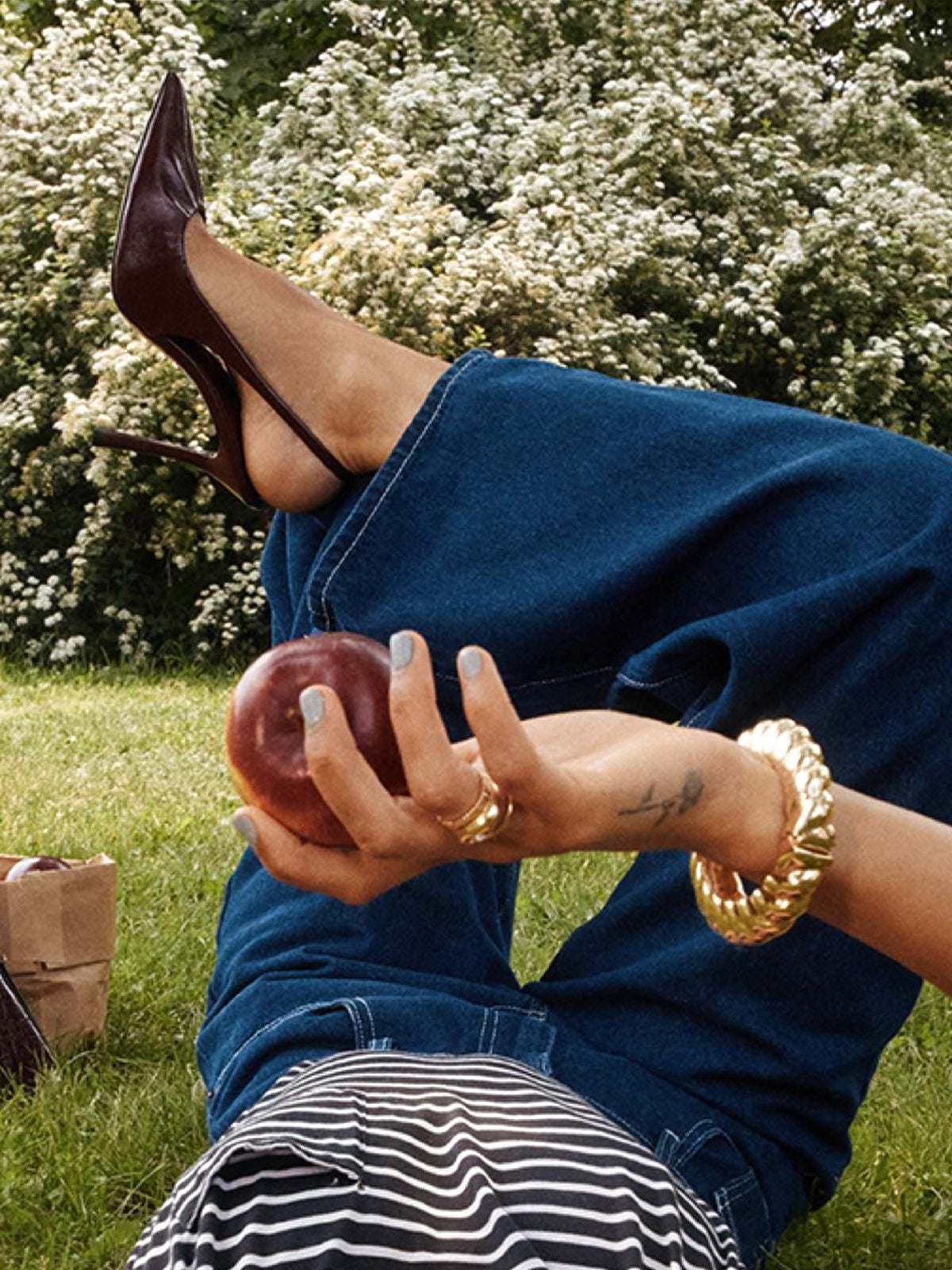 Patent Burgundy Pointed-Toe Ruched Vamp Slingback High Heels