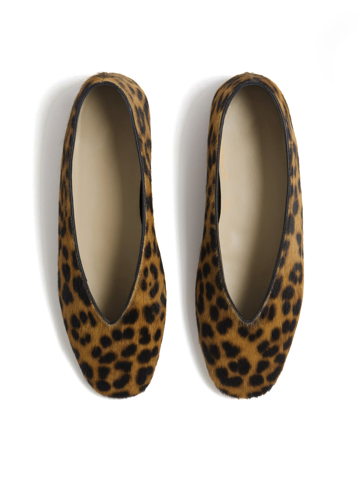 Leopard Print Square-Toe Classic Slip-On Flats