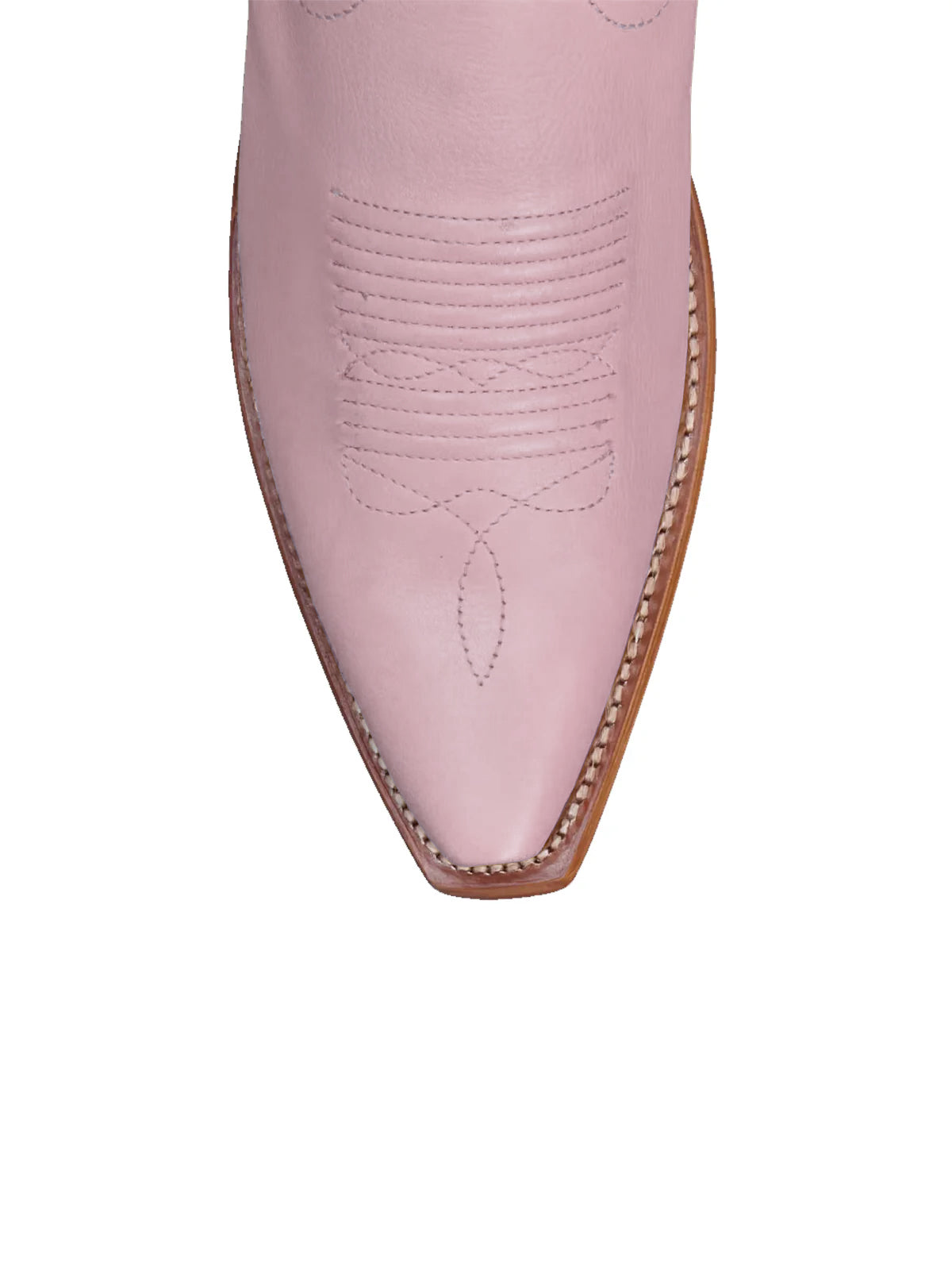 Pink Snip-Toe Embroidery Wide Calf Knee High Cowgirl Boots