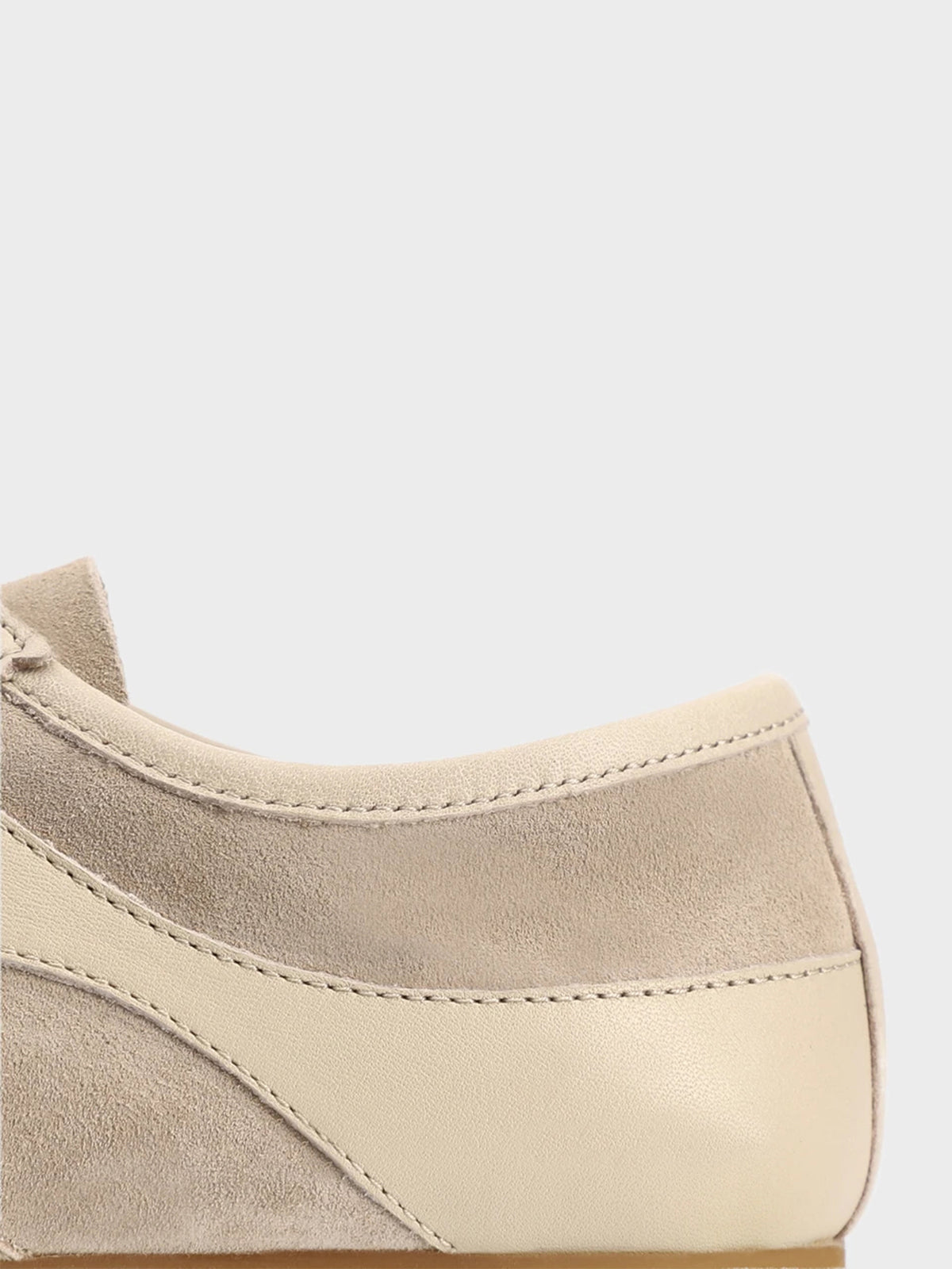 Square-Toe Classic Lace-Up Chic Flats Sneakers - Sand