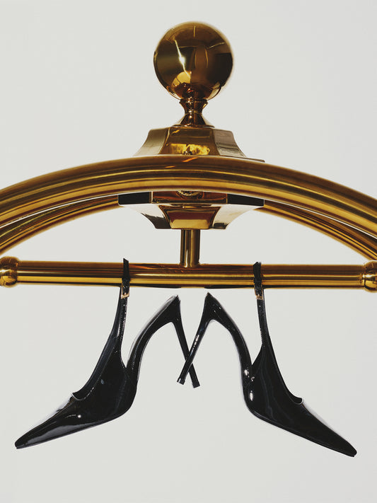 Patent Black Pointed-Toe Classic Slingback High Heels Pumps