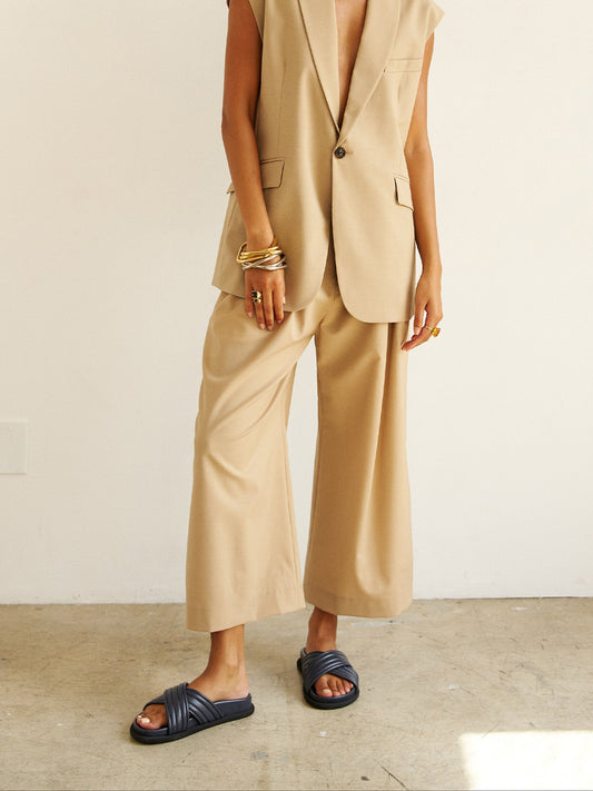 Navy Square-Toe Crossed Straps Chic Backless Flats