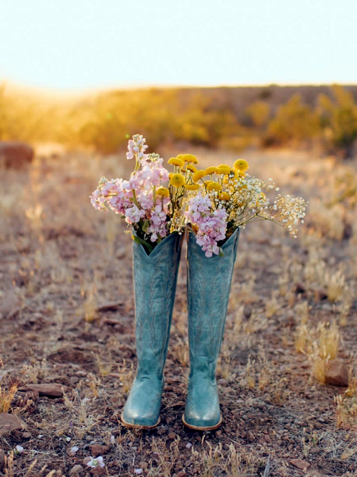 Distressed Turquoise Leaf Embroidery Wide Calf Knee High Tall Boots