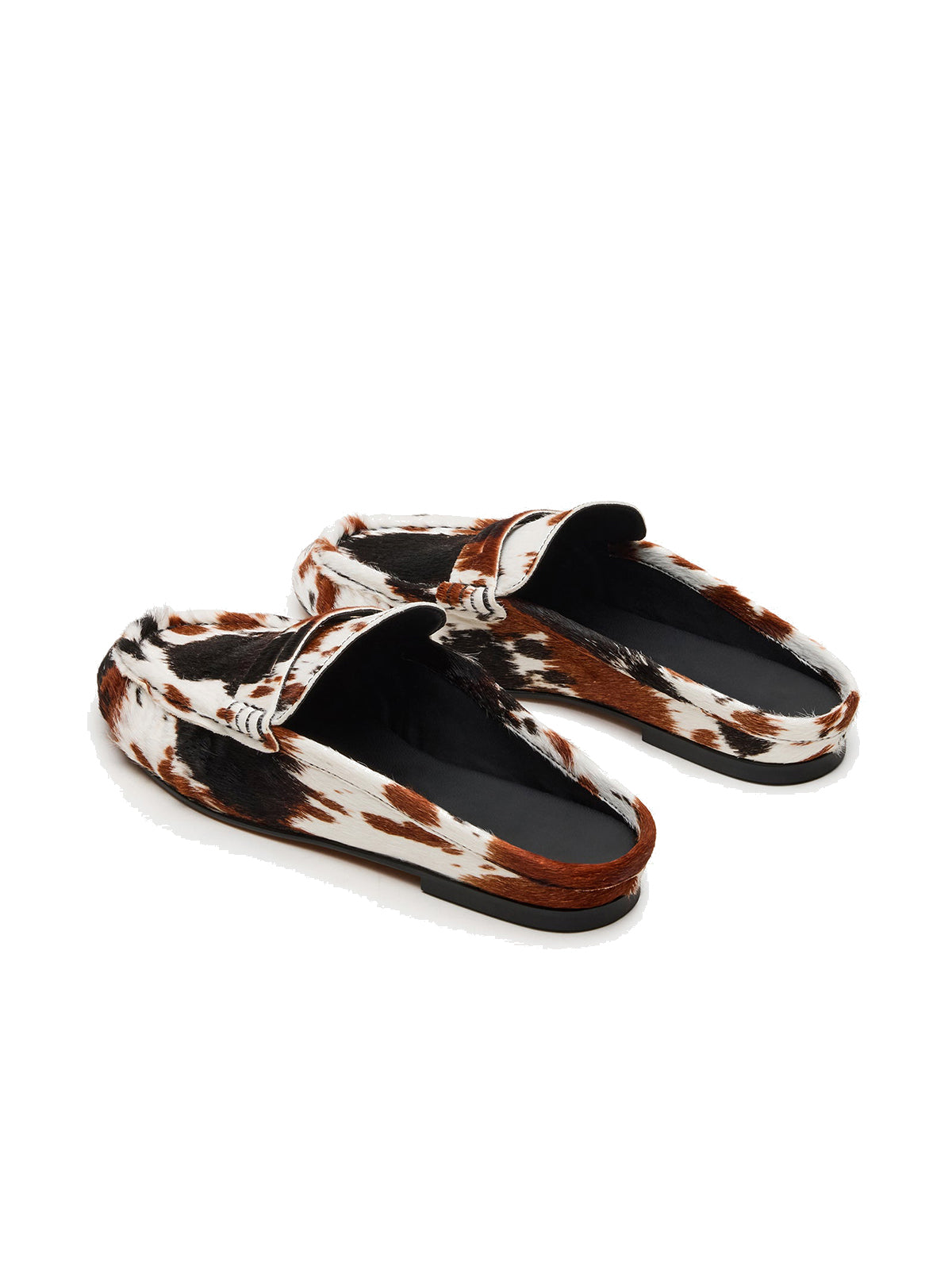 Cow Print Round-Toe Stylish Slip-On Flats
