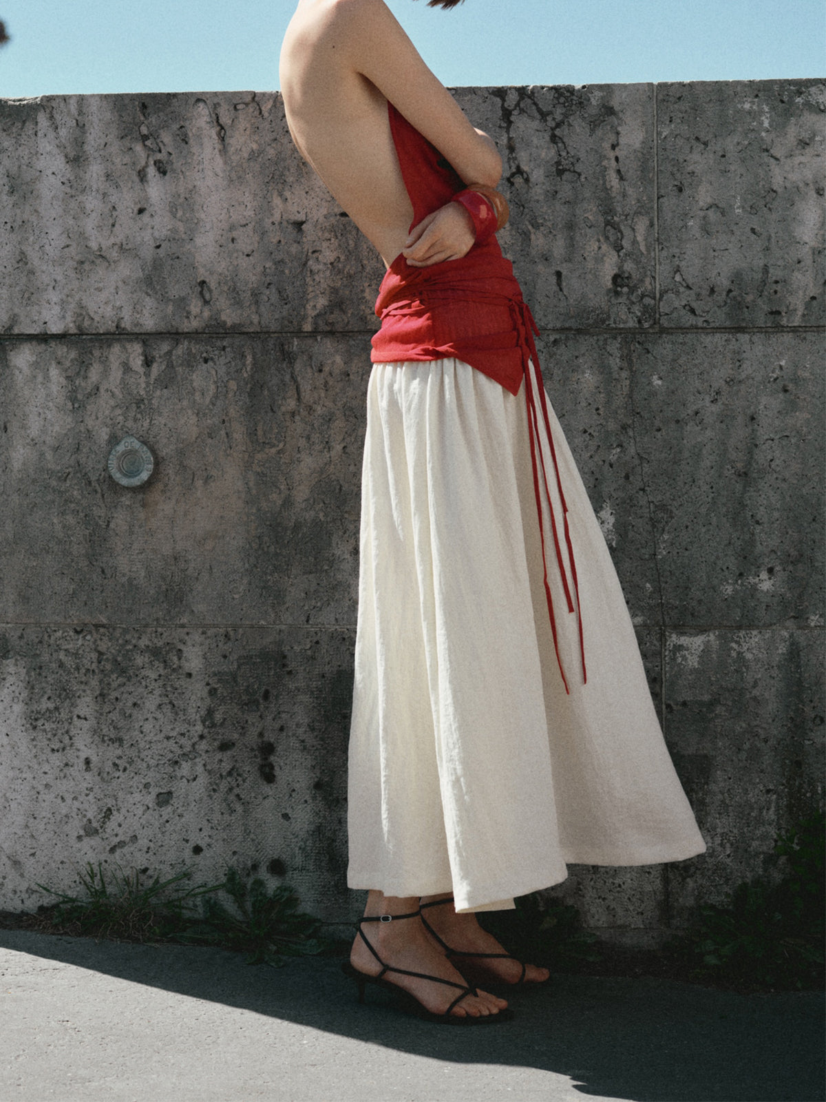 Black Round-Toe Thin Strap And Ankle Strap Kitten Heels