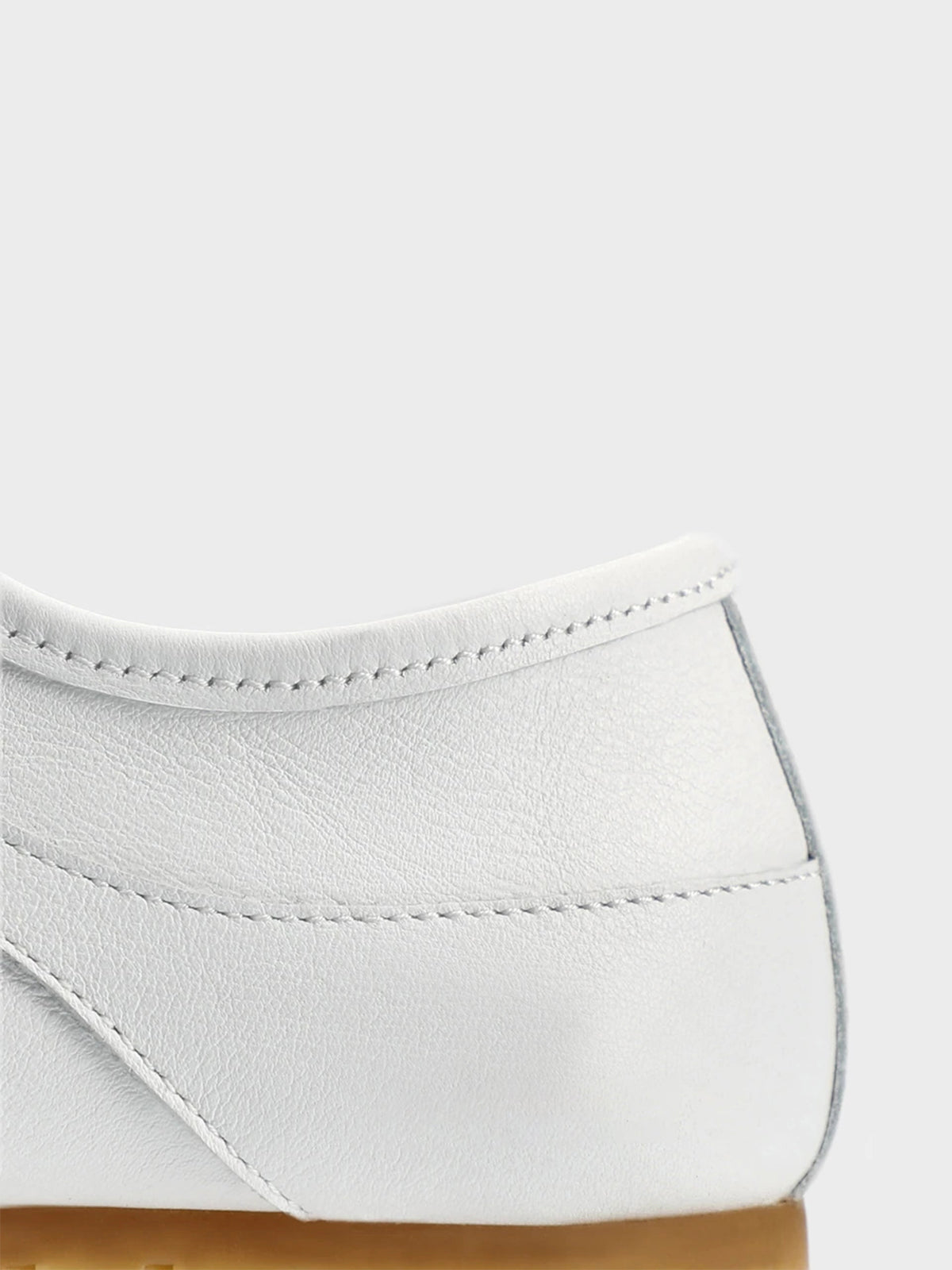 Square-Toe Classic Lace-Up Chic Flats Sneakers - White