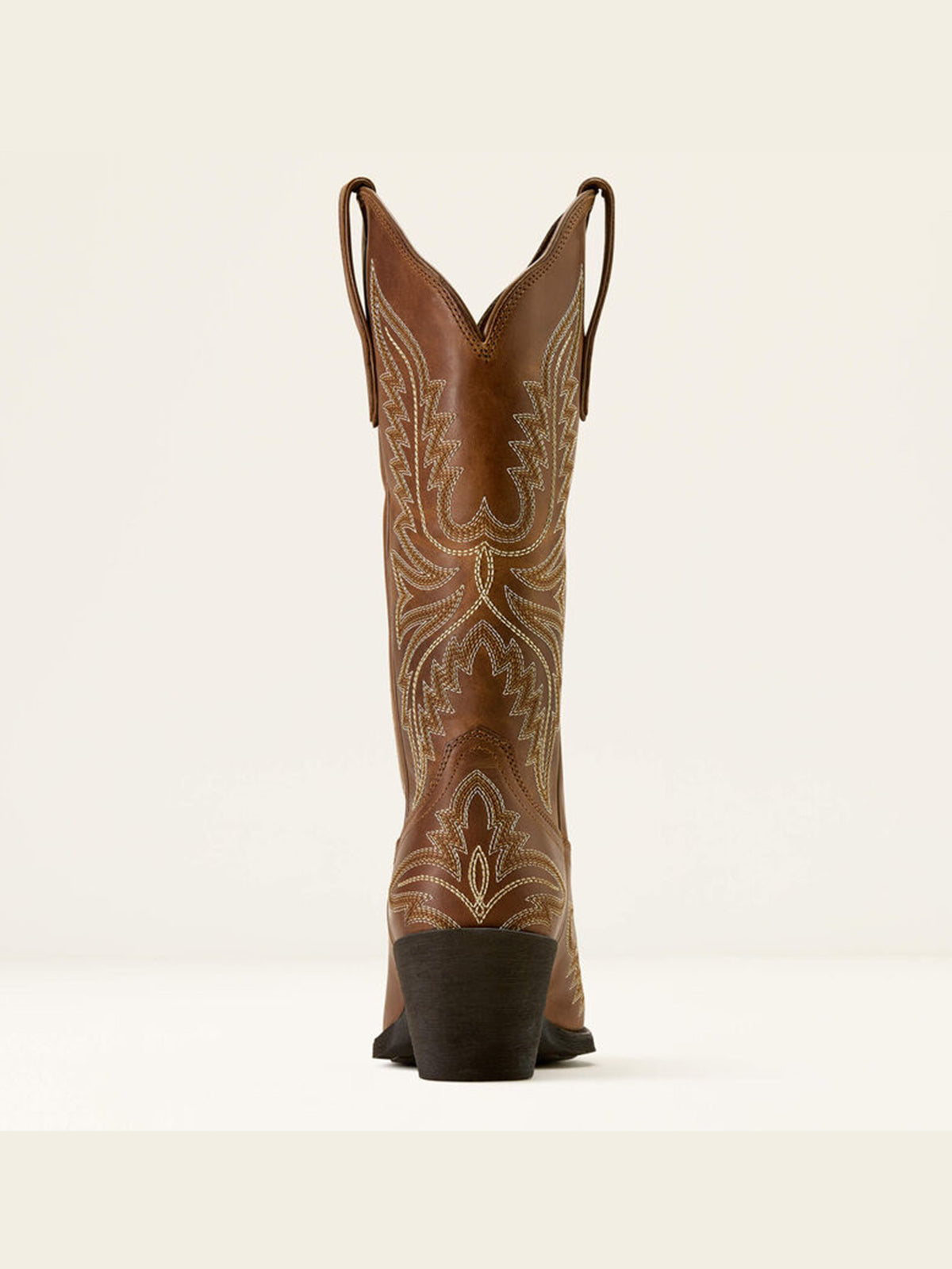 Dark Red Snip-Toe Western Embroidery Mid Calf Cowgirl Boots For Women