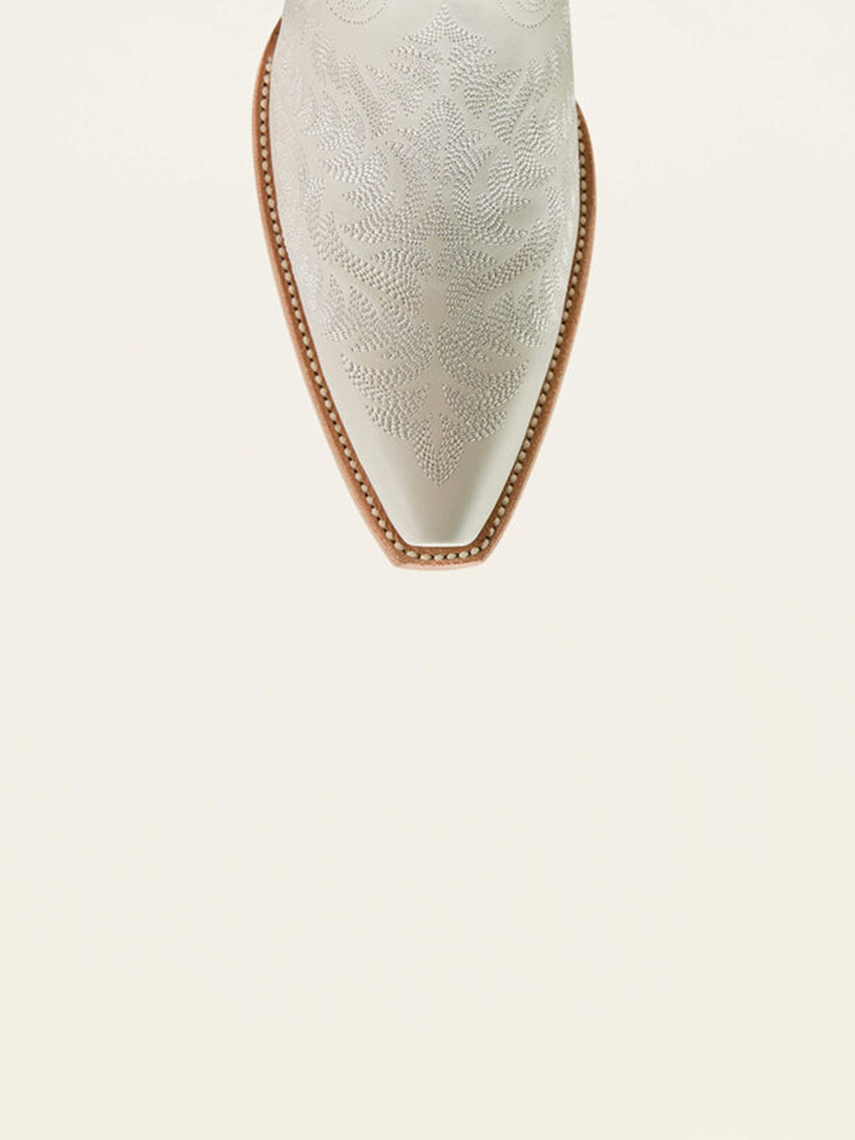 Full-Zip Snip-Toe Mid Calf Embroidery Cowgirl Boots - Gray