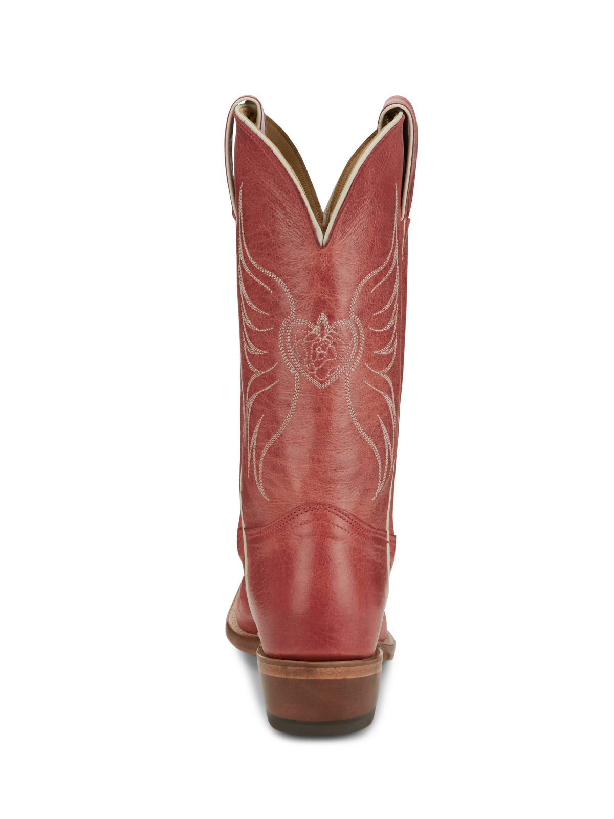 Ruby Red Snip-Toe Heart Embroidery Wide Mid Calf Tall Cowgirl Boots